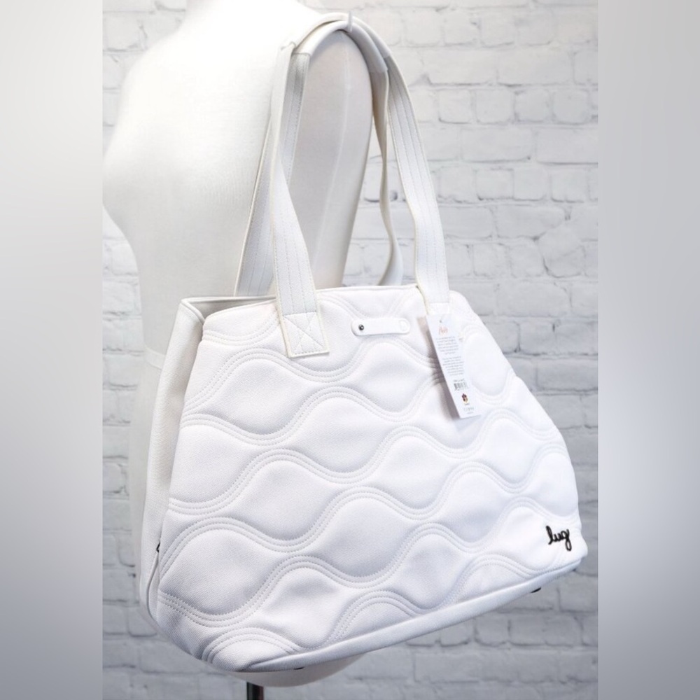 ❤️❤️- Lug Matte Luxe VL Tempo Tote Bag White